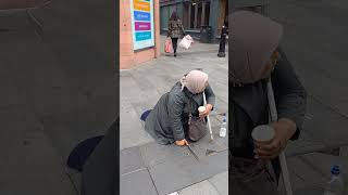 ANOTHER ONE FROM THE ORGANISED BEGGING GANG LEICESTER NEEDS TO STOP [upl. by Roderich]