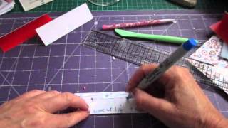 How to tutorial  folded flap page insert for mini album [upl. by Elpmet]