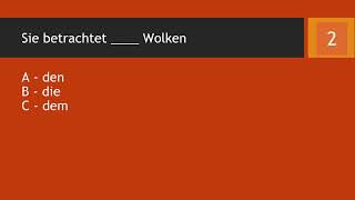 B1 Deutsche Übungen  Deklination des bestimmten Artikels 3 [upl. by Niuqram]