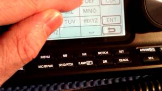 Icom IC7100  Setting My Call [upl. by Hgierb]