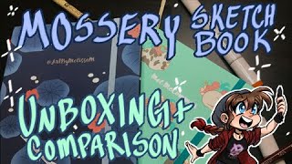 Mossery Sketchbook Unboxing and Comparison [upl. by Eneloc]