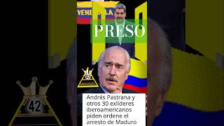 Andrés Pastrana quoten Venezuela Hay Un Golpe De Estado No Fraude Electoralquot [upl. by Geof]