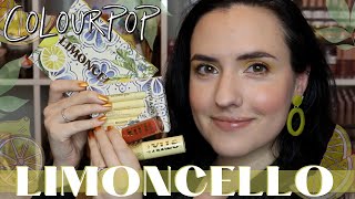 ColourPop Cosmetics LIMONCELLO Collection  Swatches Comparisons  Tutorial [upl. by Ordway627]