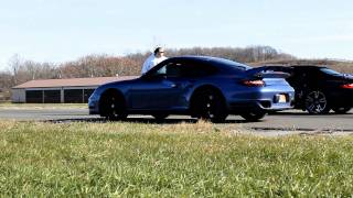 Porsche 911 Turbo S 9972 PDK Cabriolet vs Porsche 911 Turbo 9971 Tiptronic [upl. by Amos]