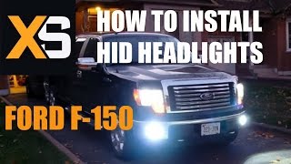 How to install HID Headlights Ford F150 20042009 [upl. by Nnaharas871]