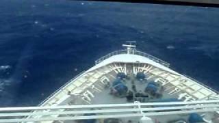 Rhapsody of the seas Rough Seas 6m swell 2011 [upl. by Aydidey209]