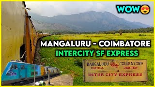 🚂MANGALURU  COIMBATORE INTERCITY SF EXPRESS TRAVEL VLOG Scenic Route Fastest Train  Train Paiyan [upl. by Cire]