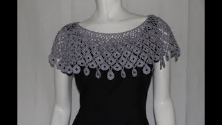 Como tejer Cuello Crochet paso a paso cc [upl. by Nnylear]