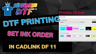 How to Set amp Reorder Ink Channels in Cadlink Digital Factory  Cadlink DTF Tutorial [upl. by Naut]