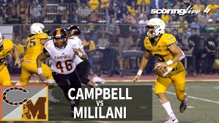 SL Replay  Campbell vs Mililani OIA Open Football Sept 15 2018 [upl. by Gerrilee]