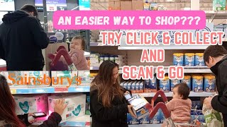 How to use Smartshop and Click amp Collect  Grocery Shopping in Sainsburys UK  FilBrit Family [upl. by Powel]