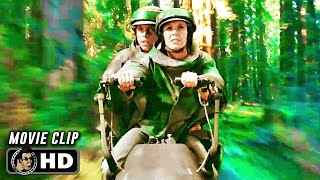 STAR WARS RETURN OF JEDI Clip  quotSpeeder Chase on Endorquot 1983 SciFi [upl. by Dat682]