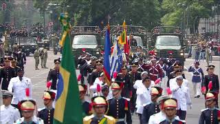 Desfile Militar 2023 Delegaciones extranjeras  Imagen Noticias [upl. by Eskil991]