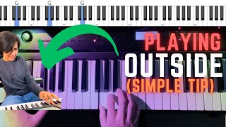 SUPER QUICK JAZZ PIANO LESSON 3 playing outside [upl. by Alit]