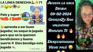 Números para hoy 09 de febrero 2024 con Acosta la saca Deuda [upl. by Vadim]