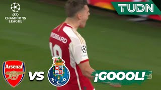 ¡QUÉ GOLAZO Trossard empata el global  Arsenal 10 Porto  UEFA Champions League 202324  8vos [upl. by Konstantin]