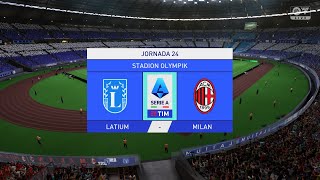 FC 24 LazioAC Milán Serie A Jornada 31 PS4 [upl. by Maziar356]