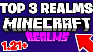 TOP 3 Realms For MCPE 121 REALM CODE  Minecraft Bedrock Edition [upl. by Lladnyk]