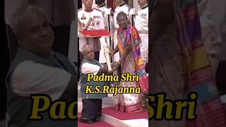 Who Is Padma Shri Award Winner K S Rajanna [upl. by Comethuauc]