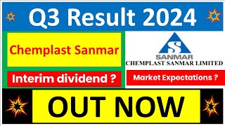 CHEMPLAST SANMAR Q3 results 2024  CHEMPLAST results today  CHEMPLAST SANMAR Share News  CHEMPLAST [upl. by Nrubua]