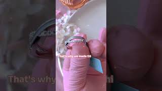 🍹LoveBond XShape Breastmilk Gold Ring jewelry diy breastmilk ring [upl. by Nehtiek]