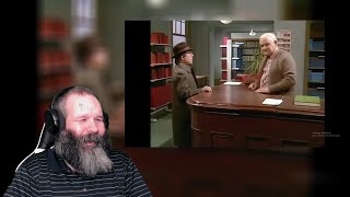 American Reacts to The Two Ronnies  The Confusing Library [upl. by Utir]