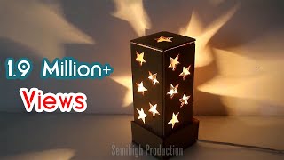 How To Make A Starry Cardboard Lampshade  DIY Home Tutorial [upl. by Ubald171]