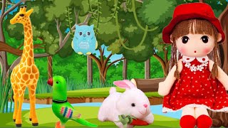 Doll and animal ki story 😀Doll ki kahani Village barbie all day routine barbie kidsvideo toys [upl. by De Witt156]