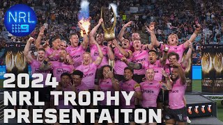 2024 NRL Trophy Presentation  NRL Grand Final  NRL on Nine [upl. by Esital]