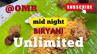 🔥Unlimited Biryani 🤤OMR karapaKkam foodloverfoodreviewbiriyani ruggedfoodie viraltamilreview [upl. by Malony148]