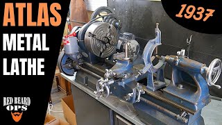 1930s Atlas Lathe Restoration [upl. by Selokcin]