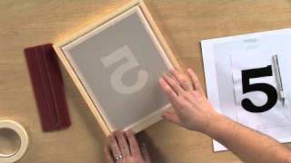 How to Screen Print Using the Stencil Technique [upl. by Outlaw]