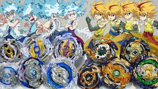 LEFT SPIN DRAGON EVOLUTION CLASH  All Longinus VS All Fafnir LUI VS FREE  Beyblade Burst DB [upl. by Vaenfila]