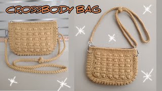 DIY CROCHET CROSSBODY BAG TUTORIAL [upl. by Malcolm]