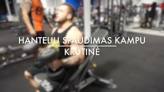 IronAcademy Krūtinė Hantelių spaudimas kampu Ironmanlt amp O Ringysr [upl. by Ybrik]