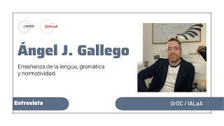 Entrevista a Ángel J Gallego Enseñanza de la lengua gramática y normatividad [upl. by Sherburn]