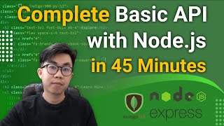 Build Restful CRUD API with Nodejs Express and MongoDB in 45 minutes for Beginners from Scratch [upl. by Llevart]