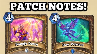 PATCH NOTES HUGE NERFS to Druid Paladin and Rogue They MURDERED DRUID [upl. by Macswan]