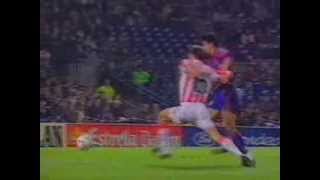 Hagi amp Popescu rare goals for Barcelona [upl. by Einwahs]