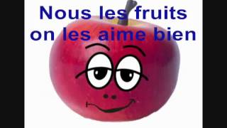 KARAOKE quotLABC des fruitsquot instrumental avec paroles [upl. by Carly]