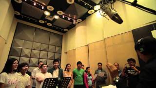 ABSCBN Christmas Station ID 2010 Recording Sessions [upl. by Irtimd]