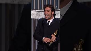 Oscar Winner  Javier Bardem  Best Supporting Actor for No Country for Old Men [upl. by Labaw355]