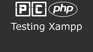 PHP beginners tutorial 2  testing that Xampp works [upl. by Blessington]