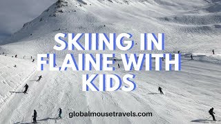 A winter trip skiing in Flaine with kids [upl. by Luwana]