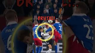 😱 Dangerous Tackle Moments in Football shorts [upl. by Padraic]