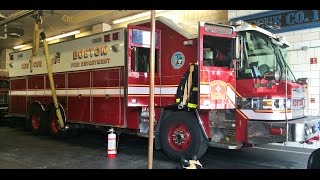 Boston Fire Ride Along with Rescue 1 [upl. by Lerraf]