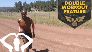 HOW I TRAIN  MO FARAH DOUBLE WORKOUT FEATURE  TRAINING IN FLAGSTAFF [upl. by Adnoral]