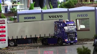 Bens Scania R500  RC Trucks NUFAM Karlsruhe 2013 [upl. by Airdnaxela]