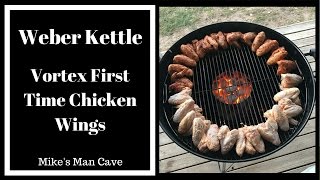 Weber Vortex Crispy Chicken Wings  Using the Weber Kettle BBQ [upl. by Teddy]