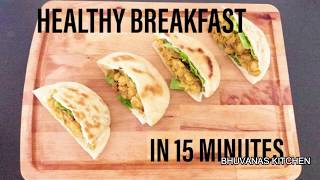 HEALTHY AND EASY BREAKFAST RECIPE IN 15 MINUTES  PITA BREAD RECIPES  EASY BREAKFAST RECIPES [upl. by Jacklyn327]